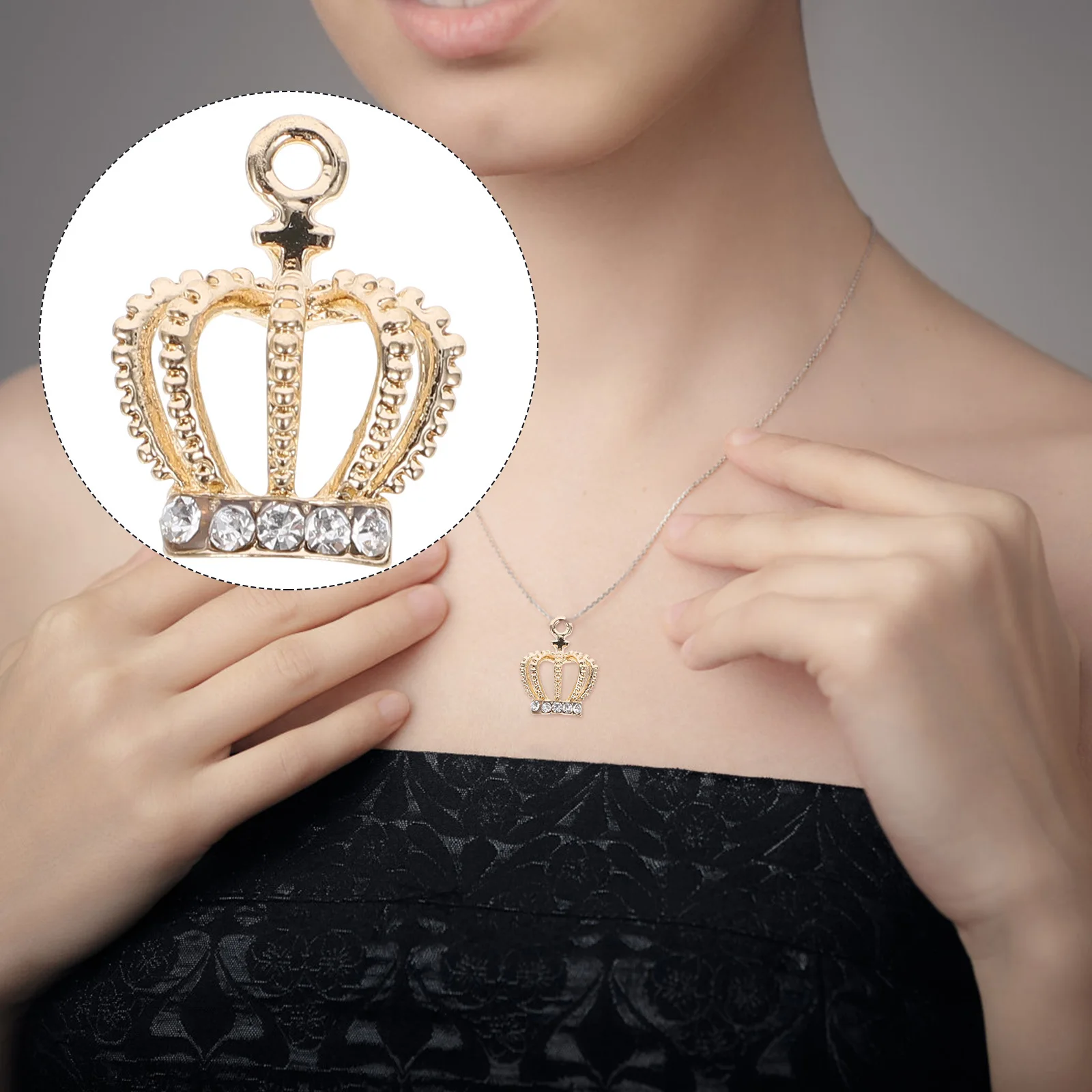 10 Pcs DIY Alloy Accessory Jewelry Making Gadget Supply Parts Accessories Golden Supplies Crown Charms
10 Pcs DIY Alloy Accessory Jewelry Making Gadget Supply Parts Accessories Golden Supplies Crown Charms