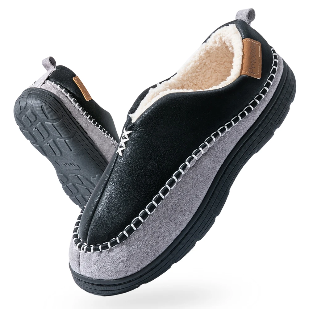Pmoiste Men Soft PU House Boots Slippers Comfortable Mark Line Warm TPR Cushion Living Room Shoes Slip-on Winter High-quality
Pmoiste Men Soft PU House Boots Slippers Comfortable Mark Line Warm TPR Cushion Living Room Shoes Slip-on Winter High-quality