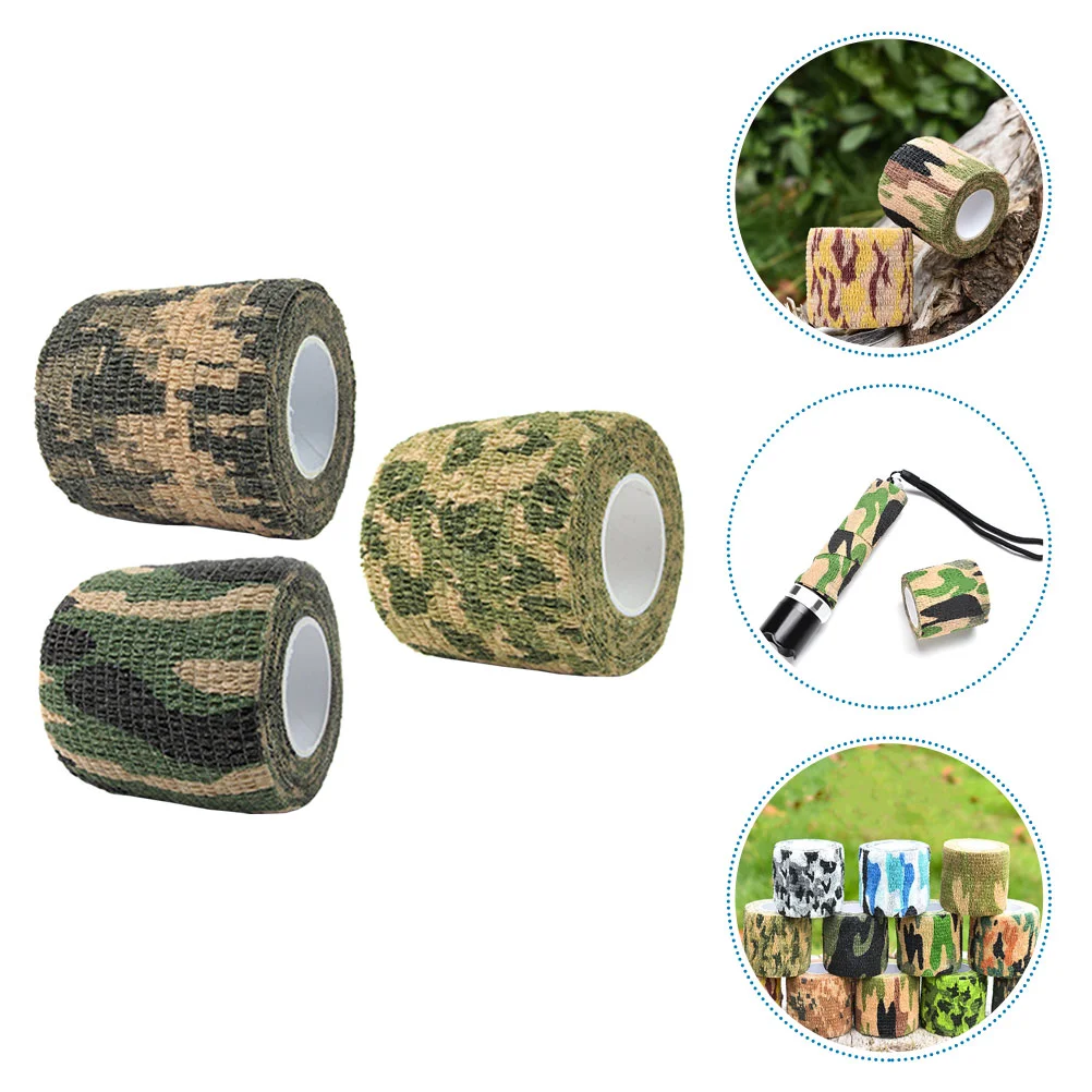 Outdoor Camouflage Tape Sports Wrapping Bandages Survival Tapes Practical Elastic Bands for Exercise
Outdoor Camouflage Tape Sports Wrapping Bandages Survival Tapes Practical Elastic Bands for Exercise