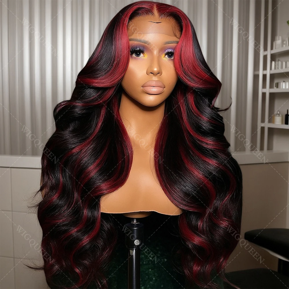 1B/99J Omber Black With Red Highlight Body Wave Wigs 5x5 Lace Front Glueless Wigs Human Hair Vietnamese Burgundy Colored Wigs
1B/99J Omber Black With Red Highlight Body Wave Wigs 5x5 Lace Front Glueless Wigs Human Hair Vietnamese Burgundy Colored Wigs