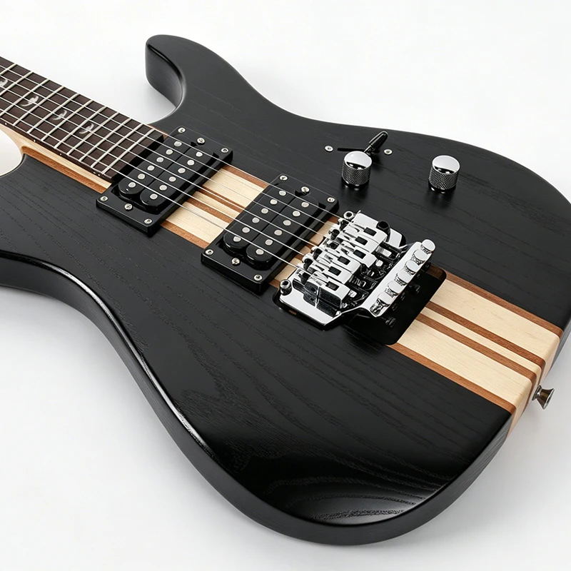 Electric Guitar D-300 6 String 24 Frets Neck Thru Body Elm Wood Rosewood Fingerboard Dual Humbuckers Tremolo Musical Instrument
Electric Guitar D-300 6 String 24 Frets Neck Thru Body Elm Wood Rosewood Fingerboard Dual Humbuckers Tremolo Musical Instrument