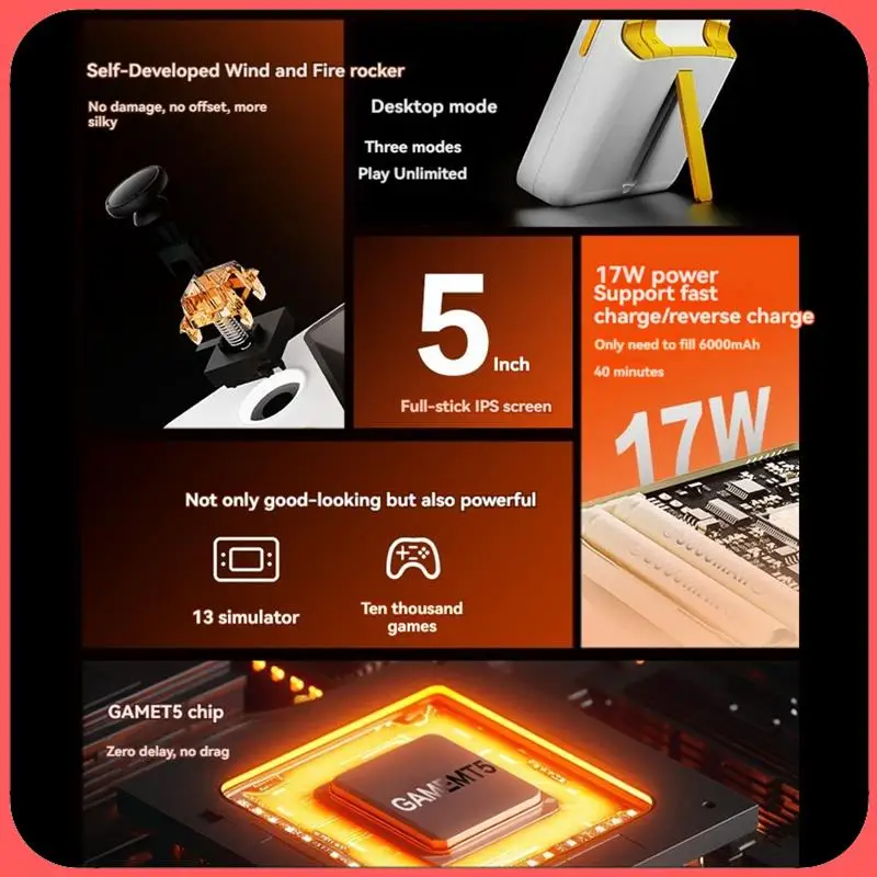 X12A-E5 Handheld Video Game Console 64G 15000 Games 5Inch HD Retro Game Console 6000Mah Support 13 Emulators
X12A-E5 Handheld Video Game Console 64G 15000 Games 5Inch HD Retro Game Console 6000Mah Support 13 Emulators