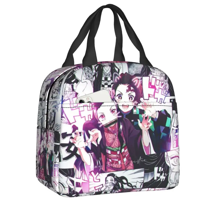 Demon Slayer Tanjiro Kamado Lunch Bag Men Women Thermal Cooler Insulated Lunch Box for Kids School Work Picnic Food Tote Bags
Demon Slayer Tanjiro Kamado Lunch Bag Men Women Thermal Cooler Insulated Lunch Box for Kids School Work Picnic Food Tote Bags