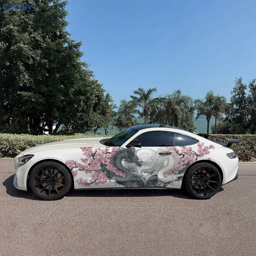 2pcs Crimson Branch Dragon Shadow, Durable, Fade-resistant, Enhance Vehicle Aesthetics With Bold Artistic Design Car Vinyl Wraps
2pcs Crimson Branch Dragon Shadow, Durable, Fade-resistant, Enhance Vehicle Aesthetics With Bold Artistic Design Car Vinyl Wraps