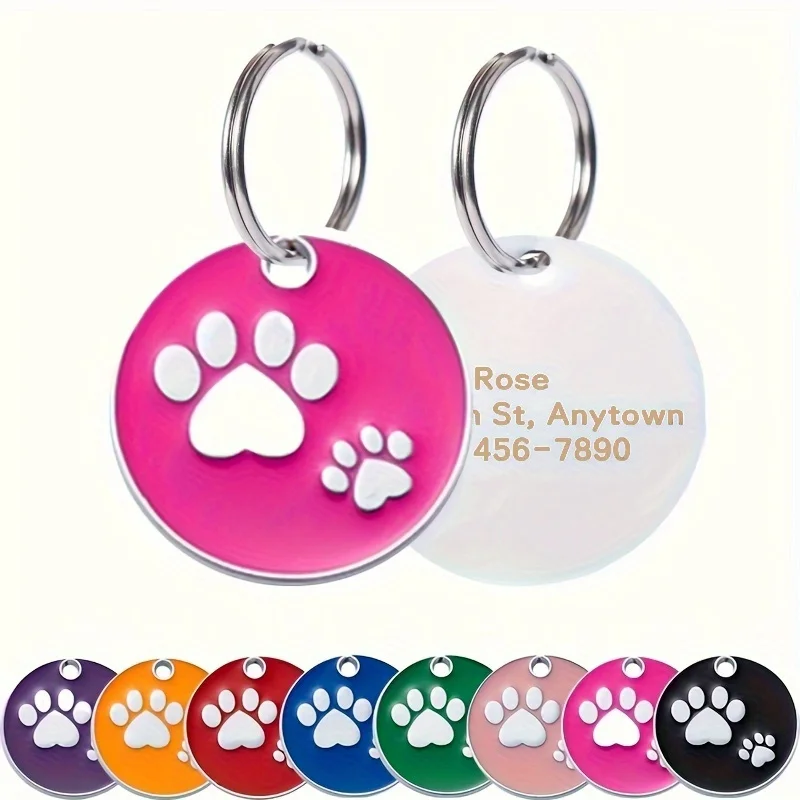 2Pcs【Customized Round Pet Tag】Customized Engraved Pet Name and Contact Information, Zinc Alloy Dog Tag with Cartoon Cat Scratch Pattern Pet Tag
2Pcs【Customized Round Pet Tag】Customized Engraved Pet Name and Contact Information, Zinc Alloy Dog Tag with Cartoon Cat Scratch Pattern Pet Tag