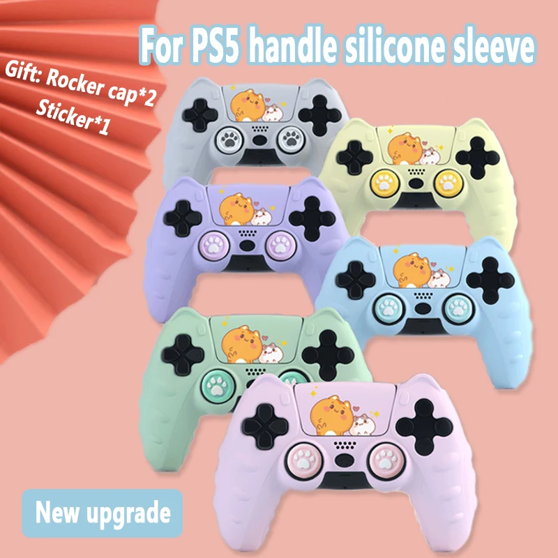 For PS5 New Cat Paw Handle Silicone Protective Case Soft Comfortable Cartoon Cute Rocker Cap Sticker For PS5 NS Accessories
For PS5 New Cat Paw Handle Silicone Protective Case Soft Comfortable Cartoon Cute Rocker Cap Sticker For PS5 NS Accessories