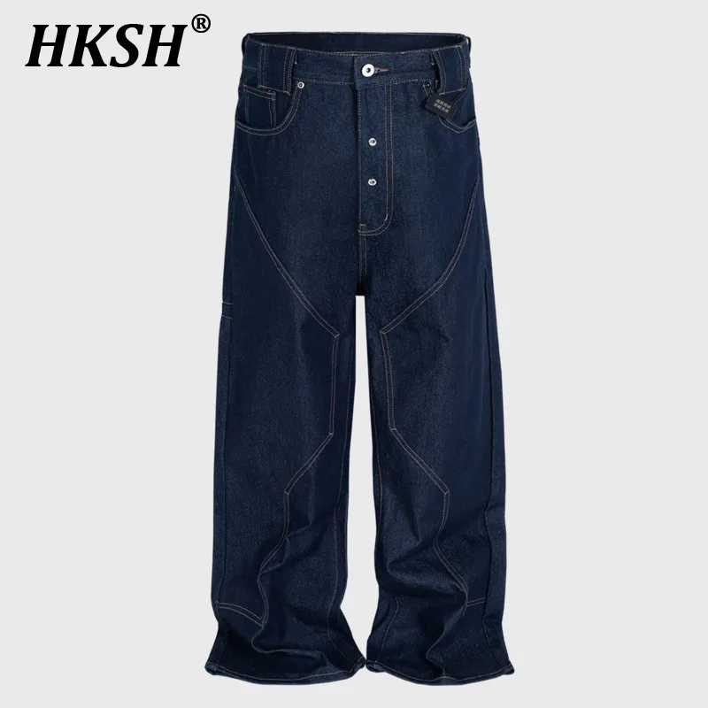 HKSH Spring Autumn New Men Tide Punk Original Design High Street Fashion Denim Pants Straight Loose Chic Casual Jeans Ins HK6057
HKSH Spring Autumn New Men Tide Punk Original Design High Street Fashion Denim Pants Straight Loose Chic Casual Jeans Ins HK6057