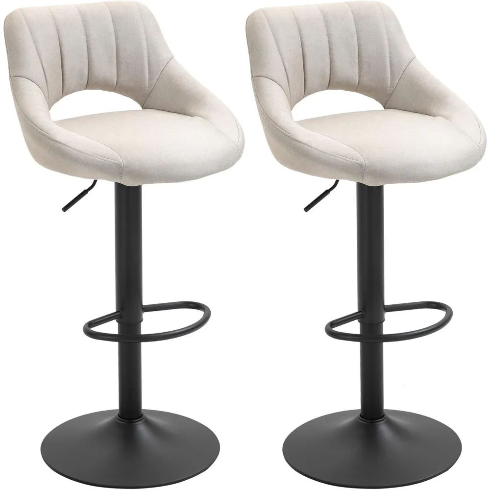 Bar Stools Set of 2, Swivel Bar Height Barstools Chairs with Adjustable Height, Round Heavy Metal Base, and Footrest, Cream Whi
Bar Stools Set of 2, Swivel Bar Height Barstools Chairs with Adjustable Height, Round Heavy Metal Base, and Footrest, Cream Whi