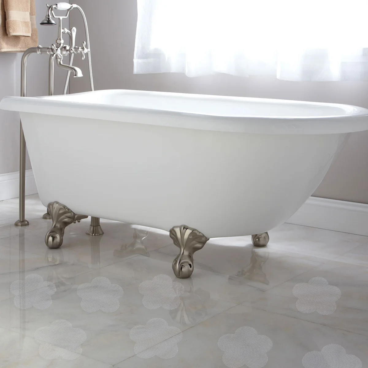 16pcs Anti-Slip Self-Adhesive Petal Pattern Floor Pad For Bathroom Shower Kitchen Hallway Ground Mat Waterproof Non-Skid
16pcs Anti-Slip Self-Adhesive Petal Pattern Floor Pad For Bathroom Shower Kitchen Hallway Ground Mat Waterproof Non-Skid