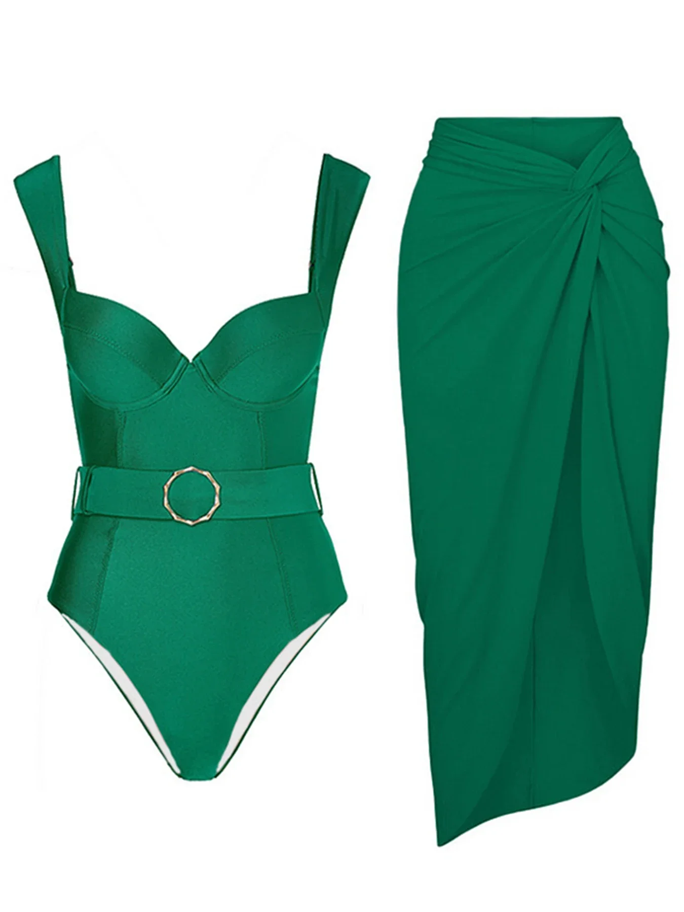 2025 New Sexy Solid Push Up Swimwear Women One Piece Swimsuit Female Belt Bathing Suit And Beach Sarong Beachwear Swimming Suit
2025 New Sexy Solid Push Up Swimwear Women One Piece Swimsuit Female Belt Bathing Suit And Beach Sarong Beachwear Swimming Suit
