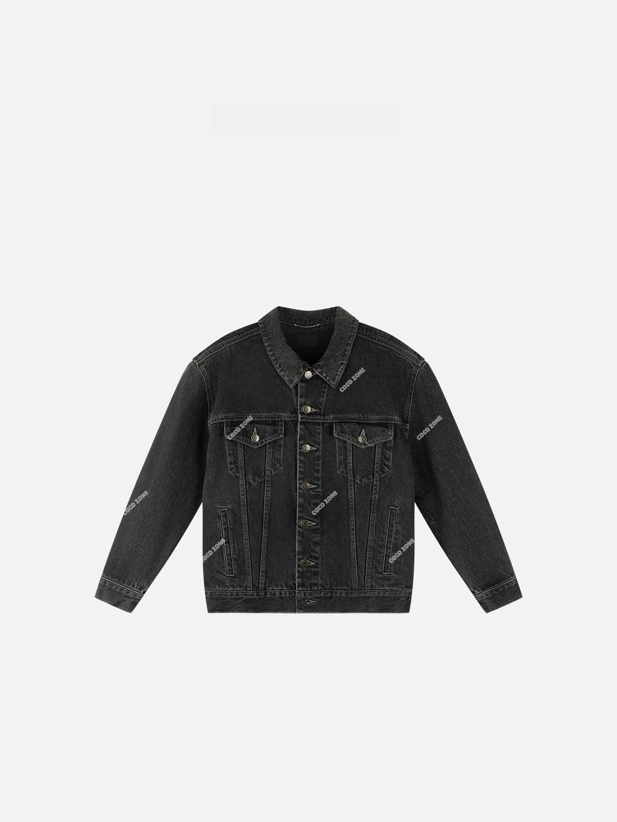 Zone Simple Design Long Sleeve Denim Jacket Turn-down Collar Cotton 100% Commute Style Spring Autumn High-waisted Fashion
Zone Simple Design Long Sleeve Denim Jacket Turn-down Collar Cotton 100% Commute Style Spring Autumn High-waisted Fashion