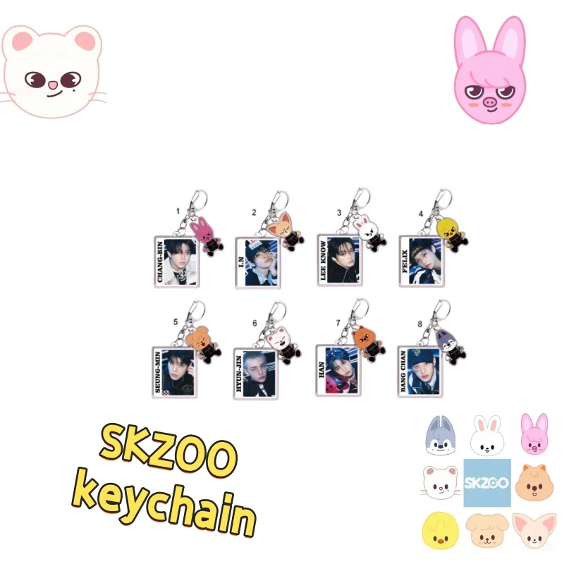 SKZOO cartoon acrylic pendant keychain bag hanging decoration star peripheral
SKZOO cartoon acrylic pendant keychain bag hanging decoration star peripheral
