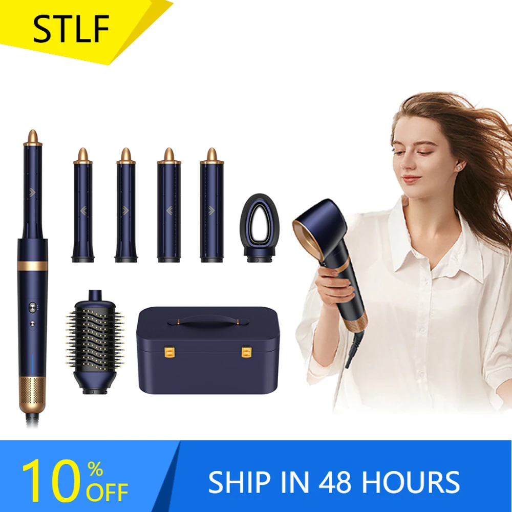STLFSTLFProfessional 1600W Hair Styler 7 in 1 Multifunction Styling Comb One Step Hair Dryer & Volumizing Hair Straightener Brus
STLFSTLFProfessional 1600W Hair Styler 7 in 1 Multifunction Styling Comb One Step Hair Dryer & Volumizing Hair Straightener Brus