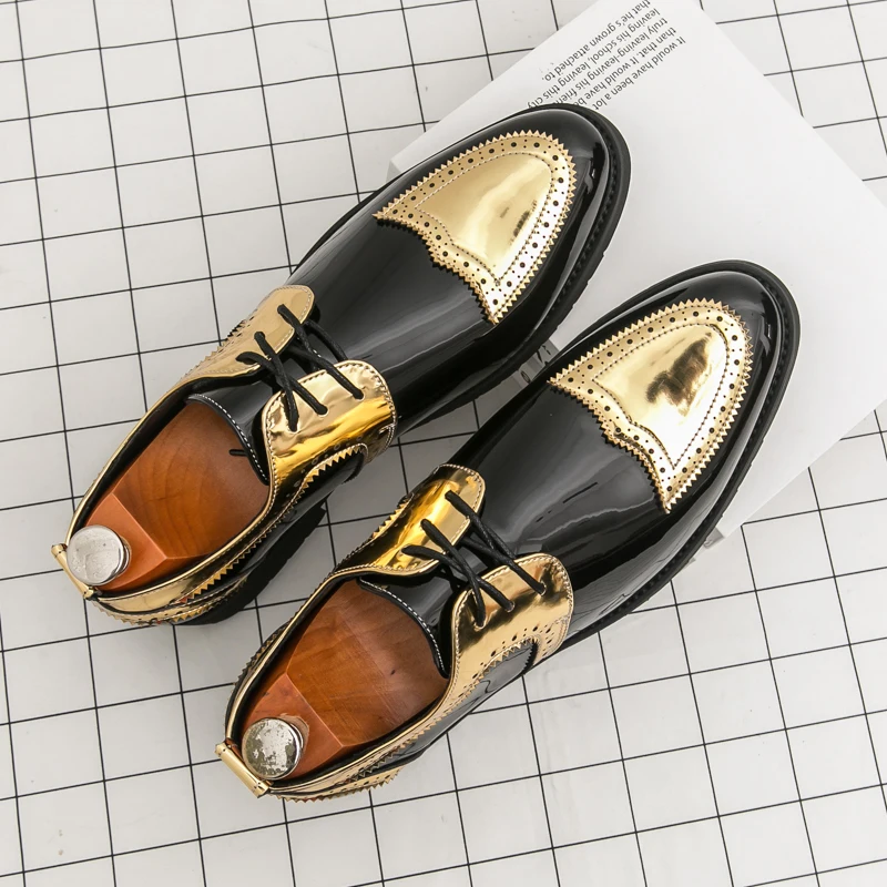 Fashionable New Men Shoes Mirror Treatment Color Matching Height Increasing Personalized Business Casual Breathable Formal Shoes
Fashionable New Men Shoes Mirror Treatment Color Matching Height Increasing Personalized Business Casual Breathable Formal Shoes