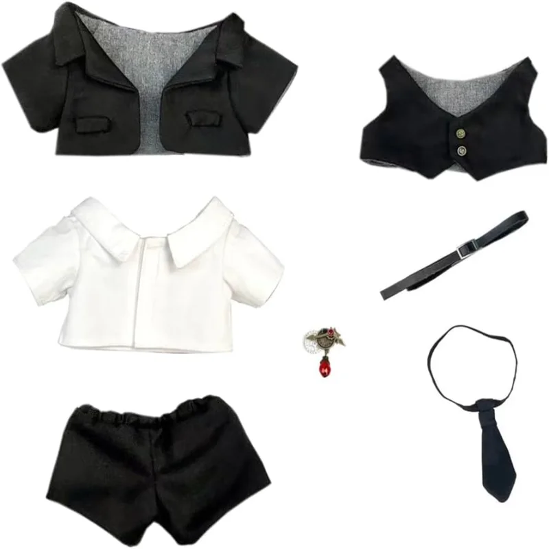 20cm Plush Doll Clothes Coat Shirt Pants Vest Belt Tie Accessories Suit 8in Doll Dress Up (Black)
20cm Plush Doll Clothes Coat Shirt Pants Vest Belt Tie Accessories Suit 8in Doll Dress Up (Black)
