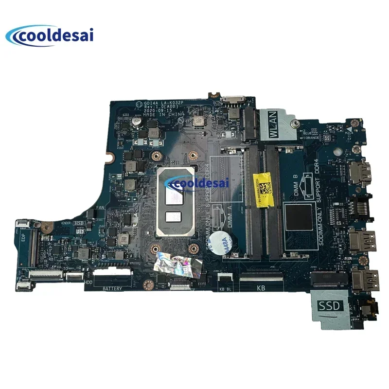 LA-K032P For DELL Vostro 3400 3500 Inspiron 3501 Notebook Mainboard 0X9TX0 0G4GH1 0GGCMJ 0M96P9 I5 I7-11th Laptop Motherboard
LA-K032P For DELL Vostro 3400 3500 Inspiron 3501 Notebook Mainboard 0X9TX0 0G4GH1 0GGCMJ 0M96P9 I5 I7-11th Laptop Motherboard