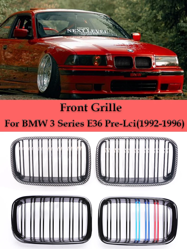 Двойная планка M Color Carbon Matte Grill для BMW 3 серии E36 Pre-LCI 1992-1996, передний бампер, глянцевый черный M Tech Grills, крышка
Двойная планка M Color Carbon Matte Grill для BMW 3 серии E36 Pre-LCI 1992-1996, передний бампер, глянцевый черный M Tech Grills, крышка