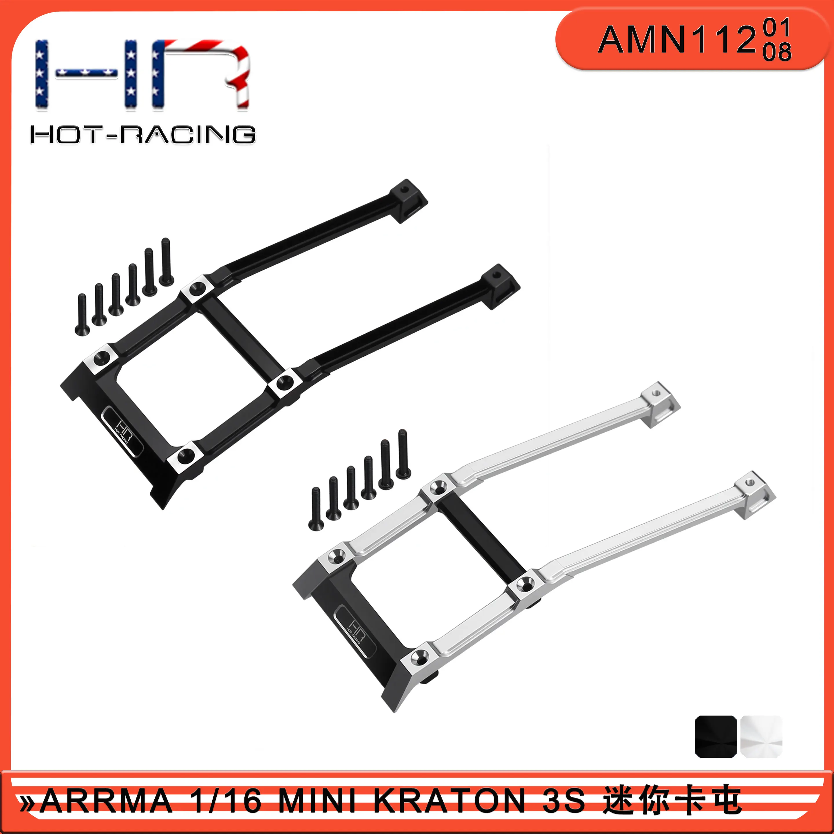 Hot Racing Aluminum Body Mounts for Arrma 1/16 Mini Kraton 3S
Hot Racing Aluminum Body Mounts for Arrma 1/16 Mini Kraton 3S