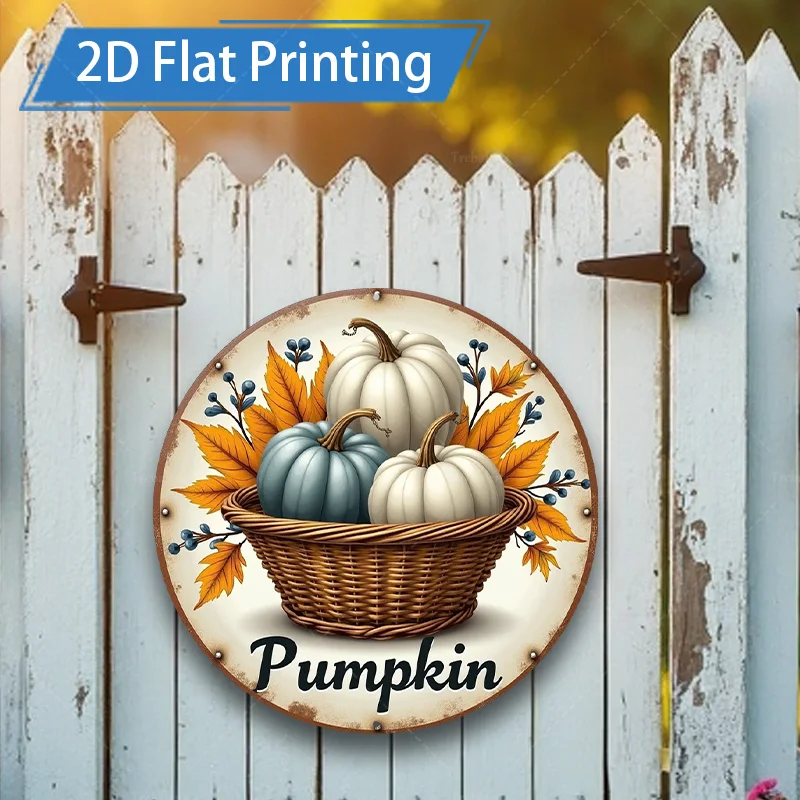 1 шт. 8x8 дюймов металлический знак деревенский корзина с тыквой 2D плоский принт металлический знак для декора фермерского дома
1 шт. 8x8 дюймов металлический знак деревенский корзина с тыквой 2D плоский принт металлический знак для декора фермерского дома