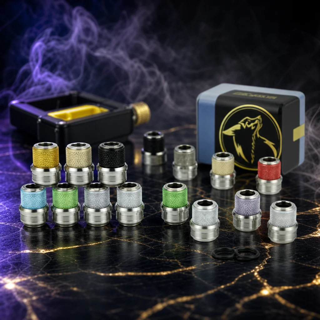 Wolfcoolvape Monarchy MNCH Knob Drip Tip for BB Billet Boro AIO Box Mod
Wolfcoolvape Monarchy MNCH Knob Drip Tip for BB Billet Boro AIO Box Mod