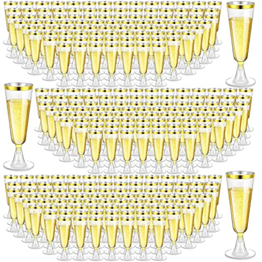 300 Pcs Plastic Champagne Flutes Bulk 4.5 oz Clear Disposable Champagne Flutes med Toasting Glasses for Wedding Birthday Annive
300 Pcs Plastic Champagne Flutes Bulk 4.5 oz Clear Disposable Champagne Flutes med Toasting Glasses for Wedding Birthday Annive