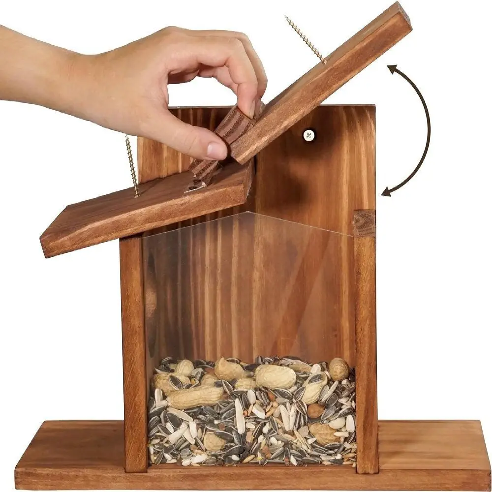 Desktop Craft Ornament Wooden Squirrel Feeder Hanging Durable Hamster Feeding Box Multi-purpose Pet Food Dispenser Balcony
Desktop Craft Ornament Wooden Squirrel Feeder Hanging Durable Hamster Feeding Box Multi-purpose Pet Food Dispenser Balcony