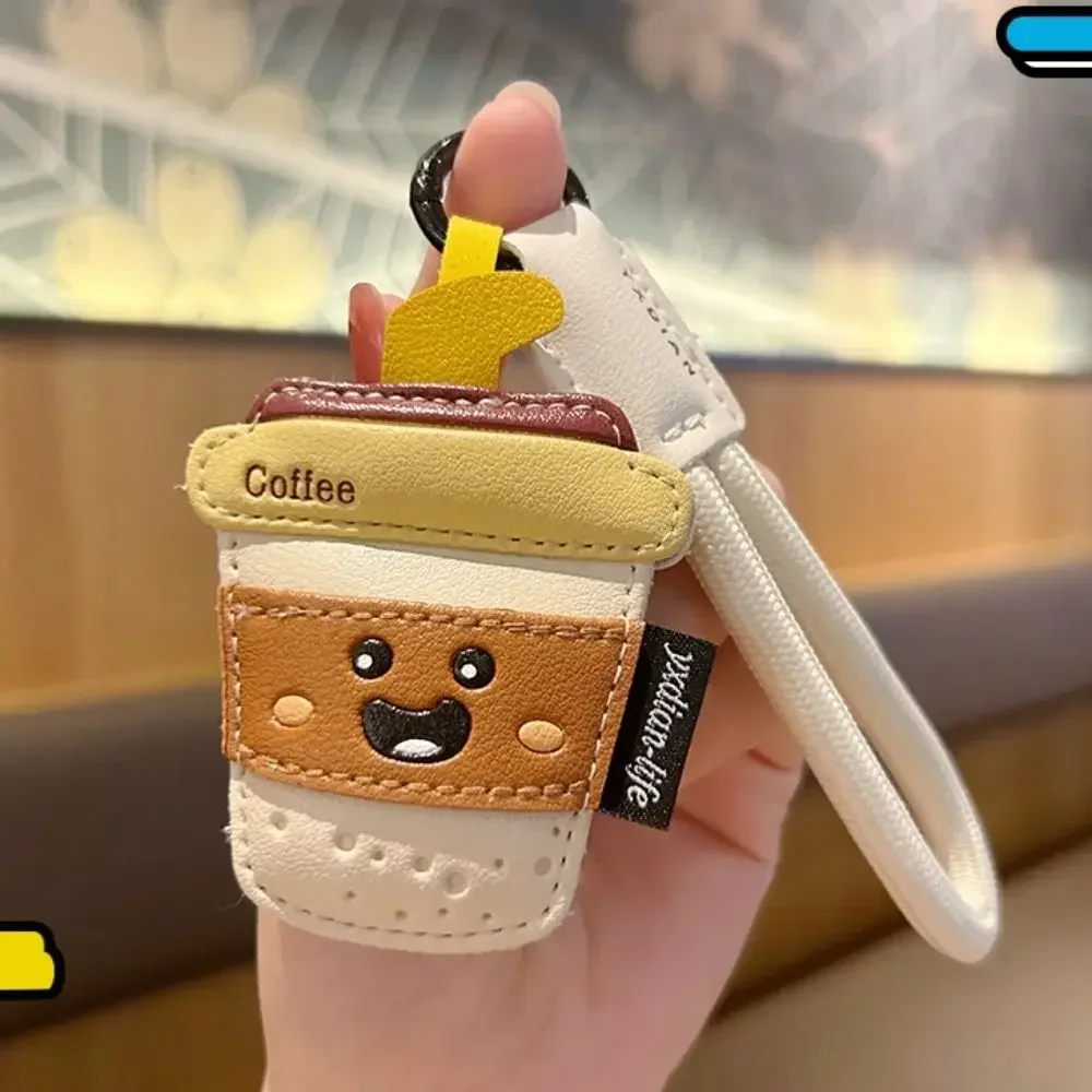 Funny Coffee Cup Shape Keychain Cartoon French Fries Ice Cream Pendant PU Leather Bag Hanging Charm Car Key Ring Bag Key Decor
Funny Coffee Cup Shape Keychain Cartoon French Fries Ice Cream Pendant PU Leather Bag Hanging Charm Car Key Ring Bag Key Decor