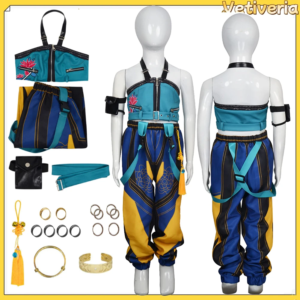Kids Girls Zoey KPop Cosplay Costume Outfits Demon Hunter Roleplay Children Set Halloween Carnival Party Suits
Kids Girls Zoey KPop Cosplay Costume Outfits Demon Hunter Roleplay Children Set Halloween Carnival Party Suits