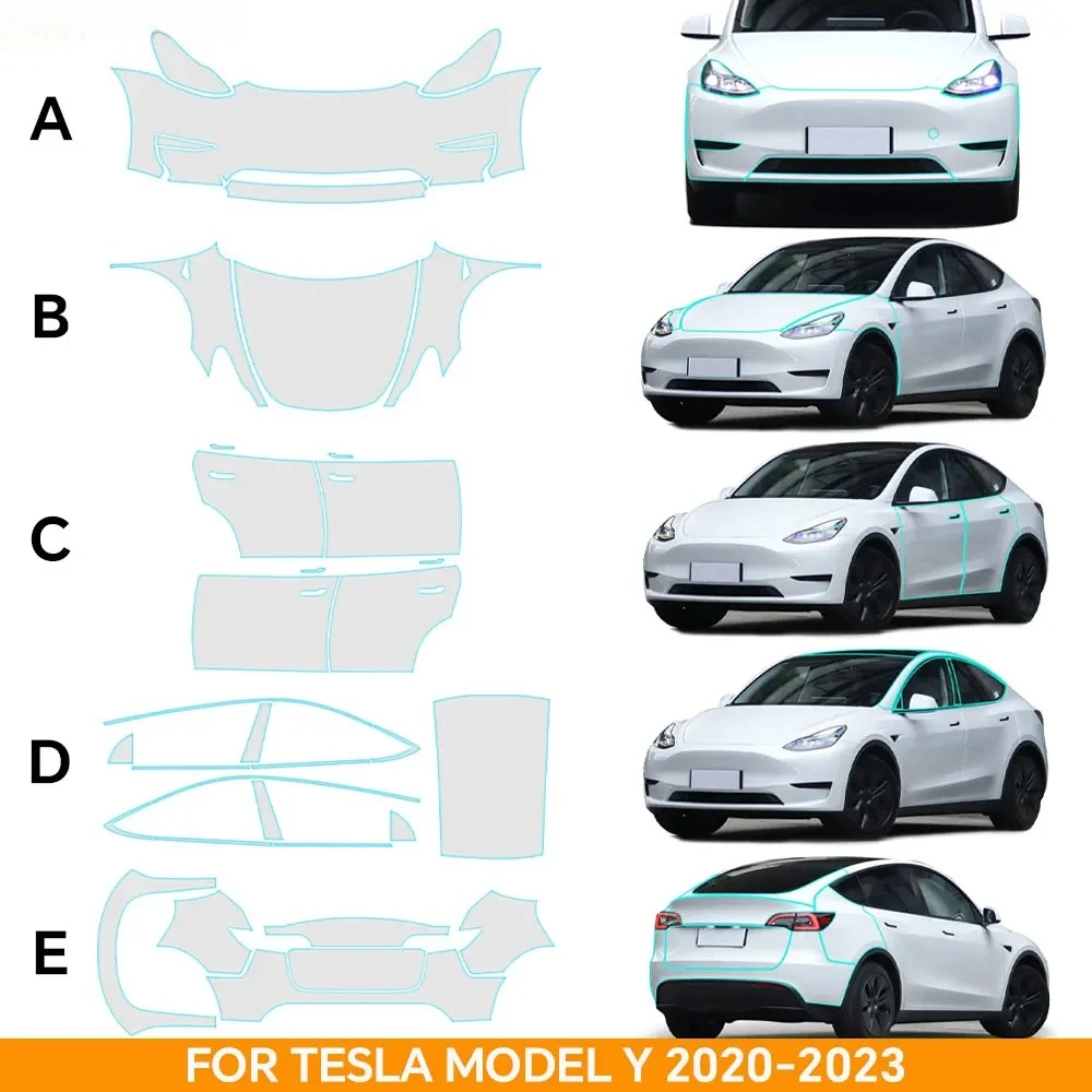 Pre-cut TPU PPF Anti-Scratch Clear Protection Film Kit for Tesla Model Y 2020 2021 2022 2023 Auto Body Sticker Accessories
Pre-cut TPU PPF Anti-Scratch Clear Protection Film Kit for Tesla Model Y 2020 2021 2022 2023 Auto Body Sticker Accessories