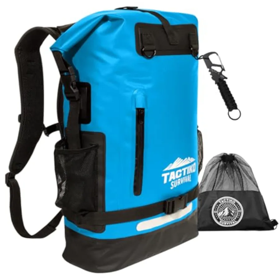 TACTIKO 30L Heavy-Duty 100% Waterproof Backpack Roll Top Dry Bags for Kayaking Hiking Camping Survival
TACTIKO 30L Heavy-Duty 100% Waterproof Backpack Roll Top Dry Bags for Kayaking Hiking Camping Survival
