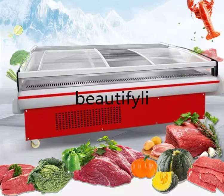 Cold Fresh Meat Display Cabinet Commercial Supermarket Fresh-keeping Cabinet Cooked Food Beef and Mutton Freezer
Cold Fresh Meat Display Cabinet Commercial Supermarket Fresh-keeping Cabinet Cooked Food Beef and Mutton Freezer