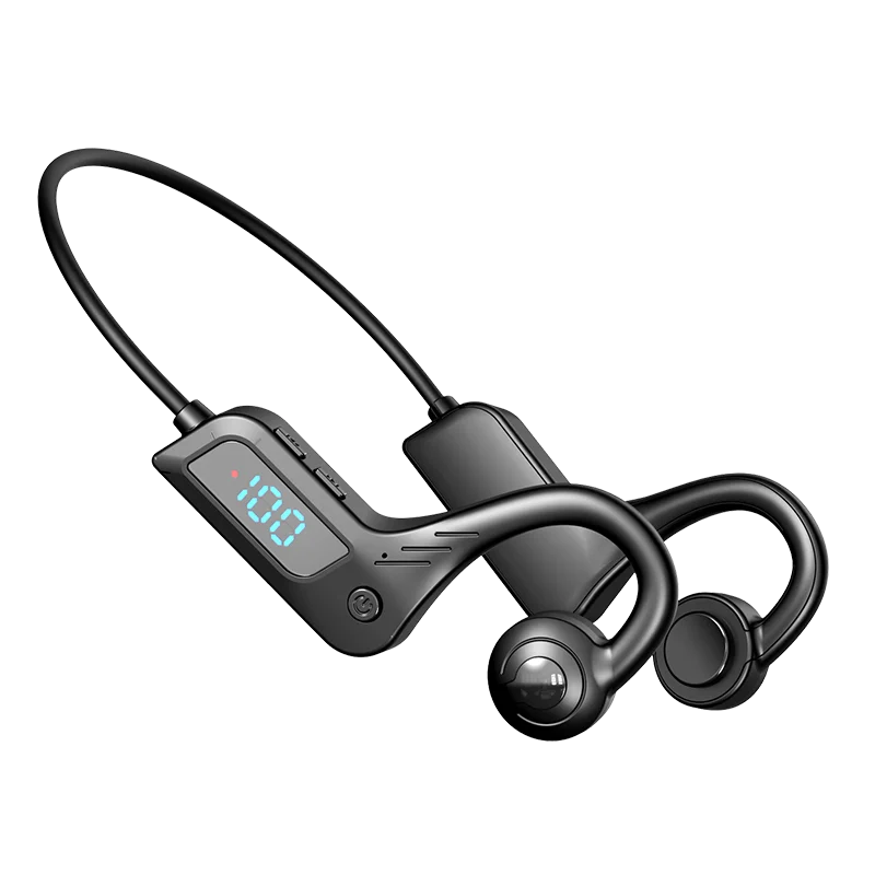 Bone Conduction Earphone Bluetooth Headsets Wireless Earphones Music TF Card Power Display
Bone Conduction Earphone Bluetooth Headsets Wireless Earphones Music TF Card Power Display