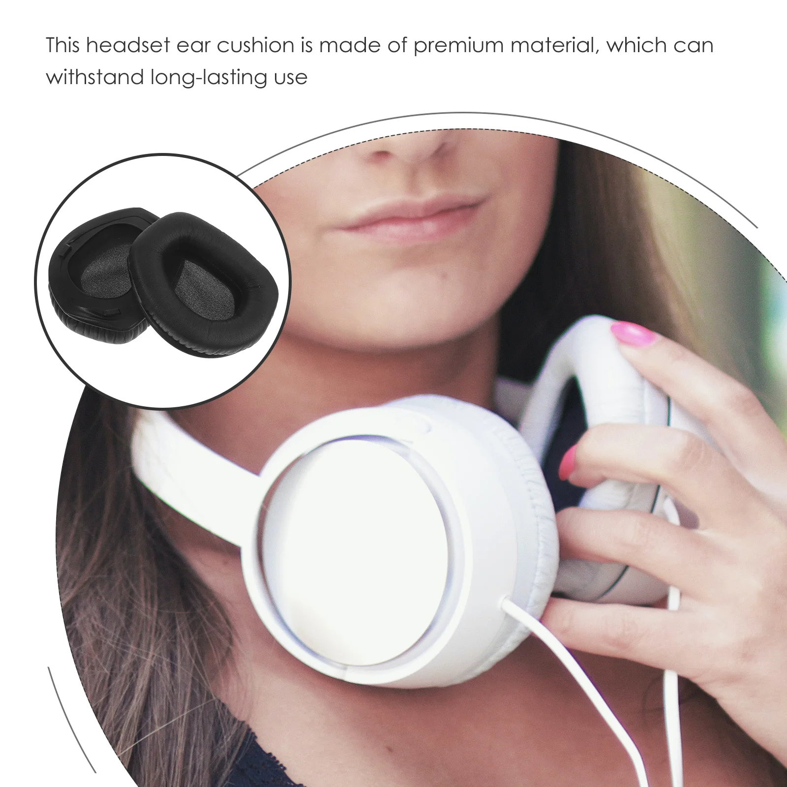 2 Pcs Headphones Ear Cotton Cover Cuff Pads Replacement Headset Memory Foam Parts Earphones 
2 Pcs Headphones Ear Cotton Cover Cuff Pads Replacement Headset Memory Foam Parts Earphones