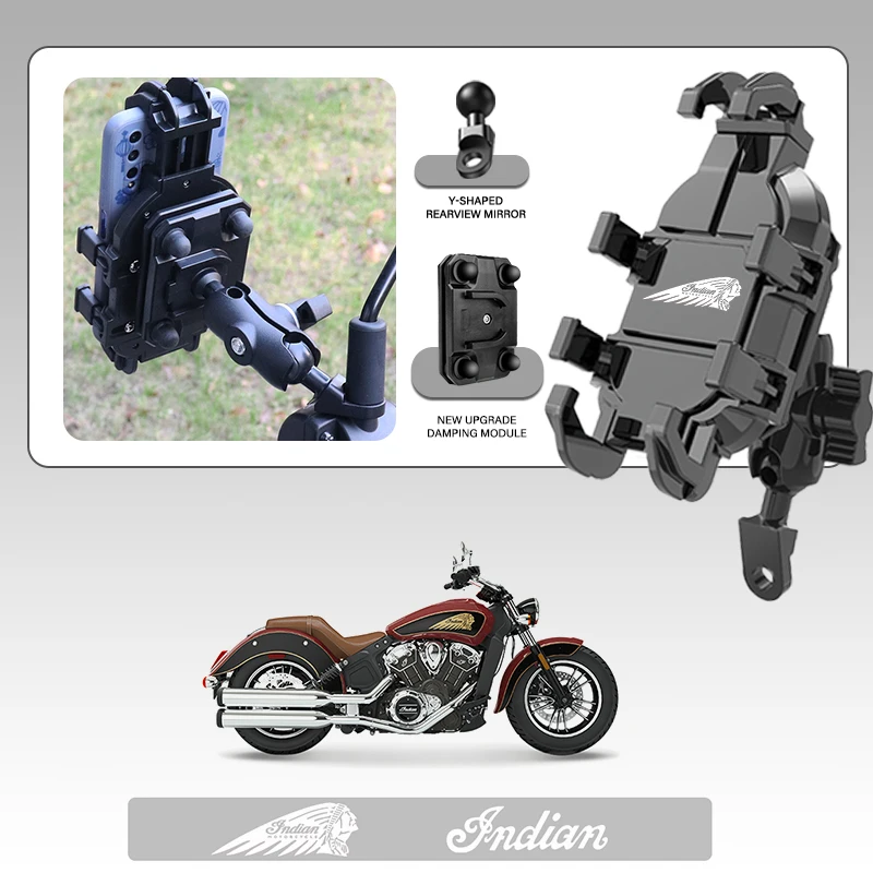 High-Grade Mobile Phone Holder GPS Stand Bracket Motorcycle Accessories For Indian FTR 1200 S FTR1200 Carbon Rally Chief Scout
High-Grade Mobile Phone Holder GPS Stand Bracket Motorcycle Accessories For Indian FTR 1200 S FTR1200 Carbon Rally Chief Scout