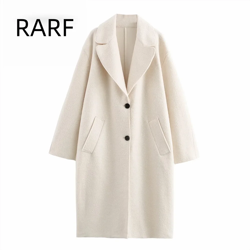 2024 autumn and winter new women's clothing simple and elegant temperament looped woolen collar long sleeved coat
2024 autumn and winter new women's clothing simple and elegant temperament looped woolen collar long sleeved coat