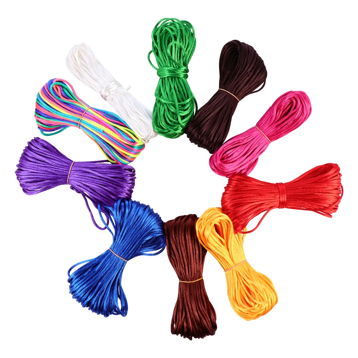 2.5Mm Diy Chinese Knot Rope Satin Cord For Knitting Bracelet Craft Projects Light Smooth Rattail Cord String Jewelry
2.5Mm Diy Chinese Knot Rope Satin Cord For Knitting Bracelet Craft Projects Light Smooth Rattail Cord String Jewelry