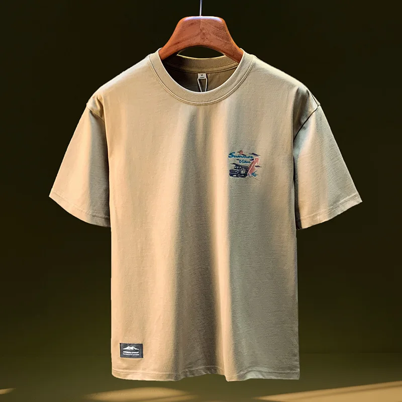 Summer Men's T-shirt 2025 Simple Printed Versatile Street Wear Youth Loose Short sleeved Top
Summer Men's T-shirt 2025 Simple Printed Versatile Street Wear Youth Loose Short sleeved Top