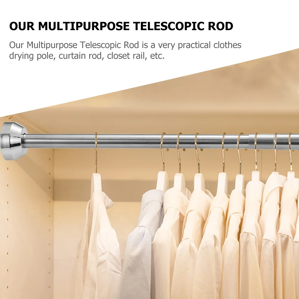 Telescopic Curtain Rod No Punch Hole Extendable Rod for Shower Clothes Drying Door Wardrobe Multipurpose Stainless Steel Pole
Telescopic Curtain Rod No Punch Hole Extendable Rod for Shower Clothes Drying Door Wardrobe Multipurpose Stainless Steel Pole
