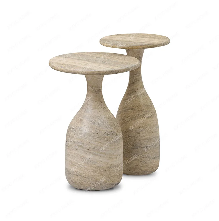 Creative Bowling art side table modern marble travertine texture coffee table
Creative Bowling art side table modern marble travertine texture coffee table