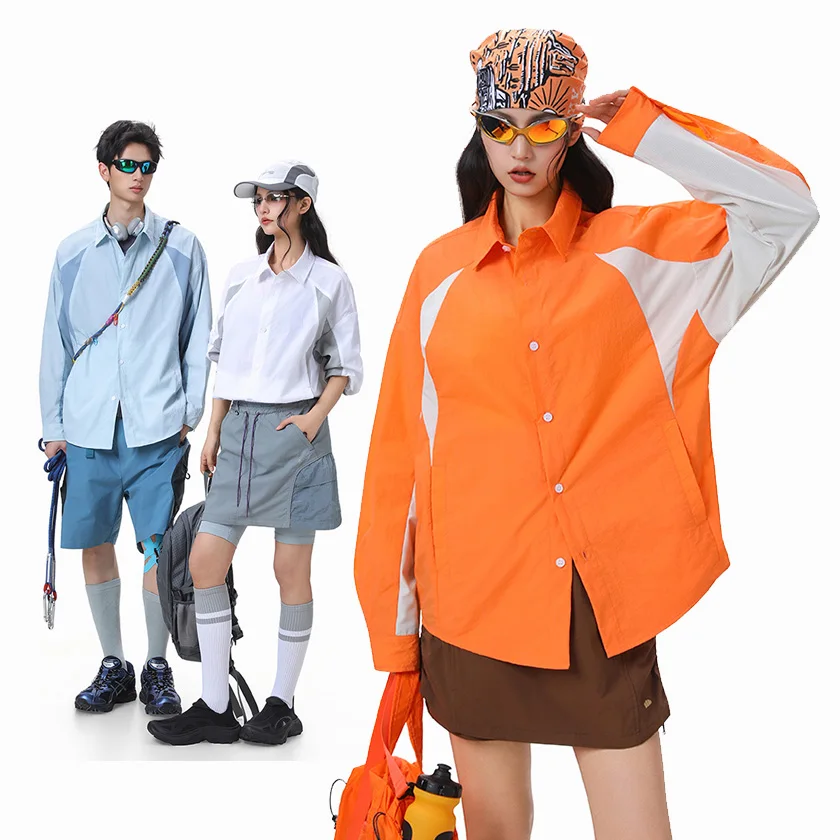Summer Ultra-thin Outdoor Sports Sunscreen UPF50+ Skin Coat Shirt Men Women Loose Casual Long Sleeve Quick Dry Shirt Jacket
Summer Ultra-thin Outdoor Sports Sunscreen UPF50+ Skin Coat Shirt Men Women Loose Casual Long Sleeve Quick Dry Shirt Jacket