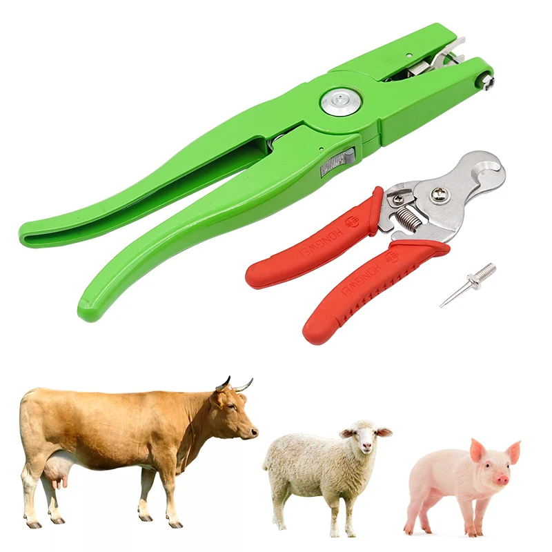 Ear Tag Applicator Clamp & Cutter Pliers Farm Animal Metal Ear Thorn Tongs Swine Cow Sheep Rabbit Identification Tool Kit
Ear Tag Applicator Clamp & Cutter Pliers Farm Animal Metal Ear Thorn Tongs Swine Cow Sheep Rabbit Identification Tool Kit