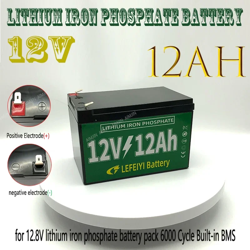 12V LifePo4 Genuine Rechargeable Li-Ion Iron Phosphate Battery Pack 12V12AH Built-In BMS For12V Solar Cell Tools Replace Battery
12V LifePo4 Genuine Rechargeable Li-Ion Iron Phosphate Battery Pack 12V12AH Built-In BMS For12V Solar Cell Tools Replace Battery