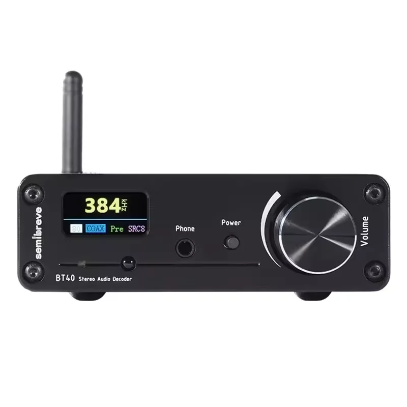 BT40 Флагман ES9038Q2M HIFI Bluetooth-декодер QCC5125 Bt 5.1 HD-дисплей SRC Приподнятый аудиоприемник ИК-пульт дистанционного управления 
BT40 Флагман ES9038Q2M HIFI Bluetooth-декодер QCC5125 Bt 5.1 HD-дисплей SRC Приподнятый аудиоприемник ИК-пульт дистанционного управления