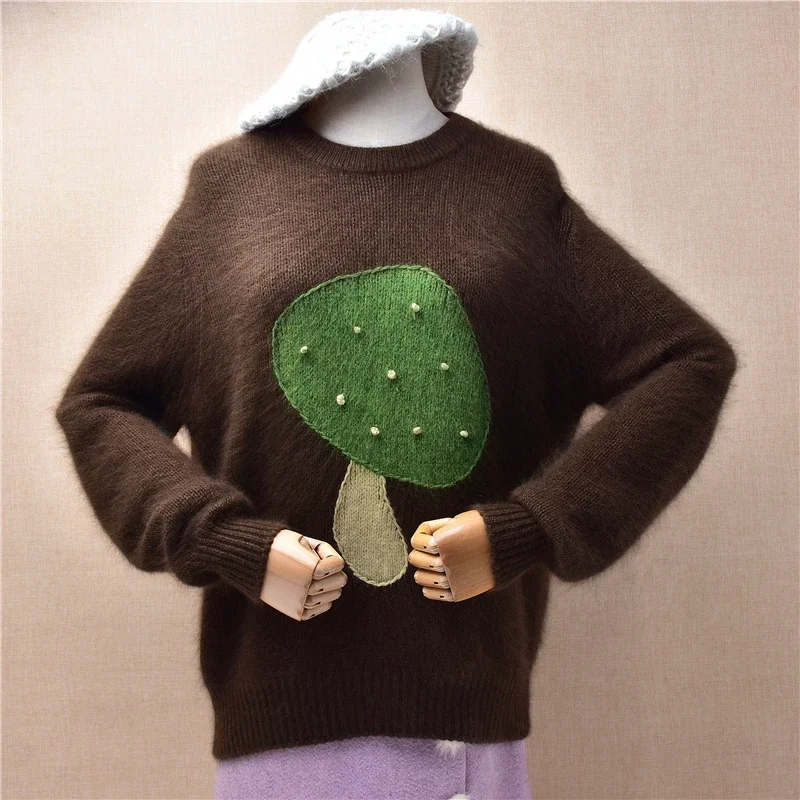 Women Mujer Autumn Winter Clothing Hairy Cute Hairy Soft Mink Cashmere Knitted O-Neck Long Sleeves Loose Pullover Sweater Jumper
Women Mujer Autumn Winter Clothing Hairy Cute Hairy Soft Mink Cashmere Knitted O-Neck Long Sleeves Loose Pullover Sweater Jumper
