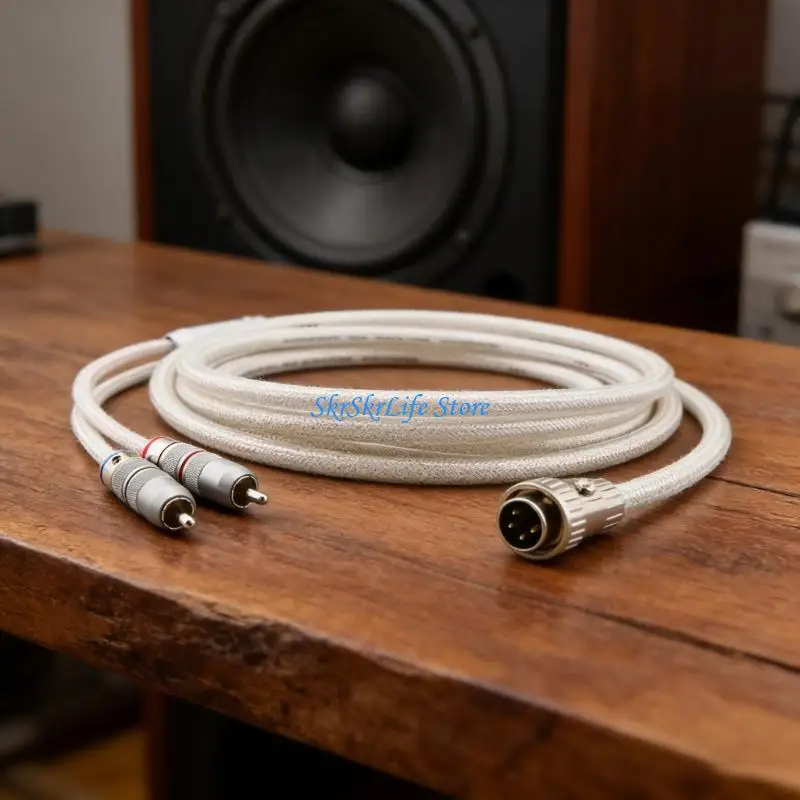 E65E Silver Plated 4Pin DIN Male To 2RCA Sound Interconnect Cable Replacement
E65E Silver Plated 4Pin DIN Male To 2RCA Sound Interconnect Cable Replacement