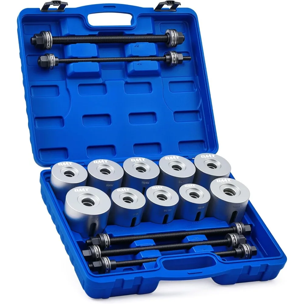Universal 27 Piece Bushing Press Pull Install Kit for Car Truck Engine Bearing Seal Removal Tool Set with Spindles
Universal 27 Piece Bushing Press Pull Install Kit for Car Truck Engine Bearing Seal Removal Tool Set with Spindles
