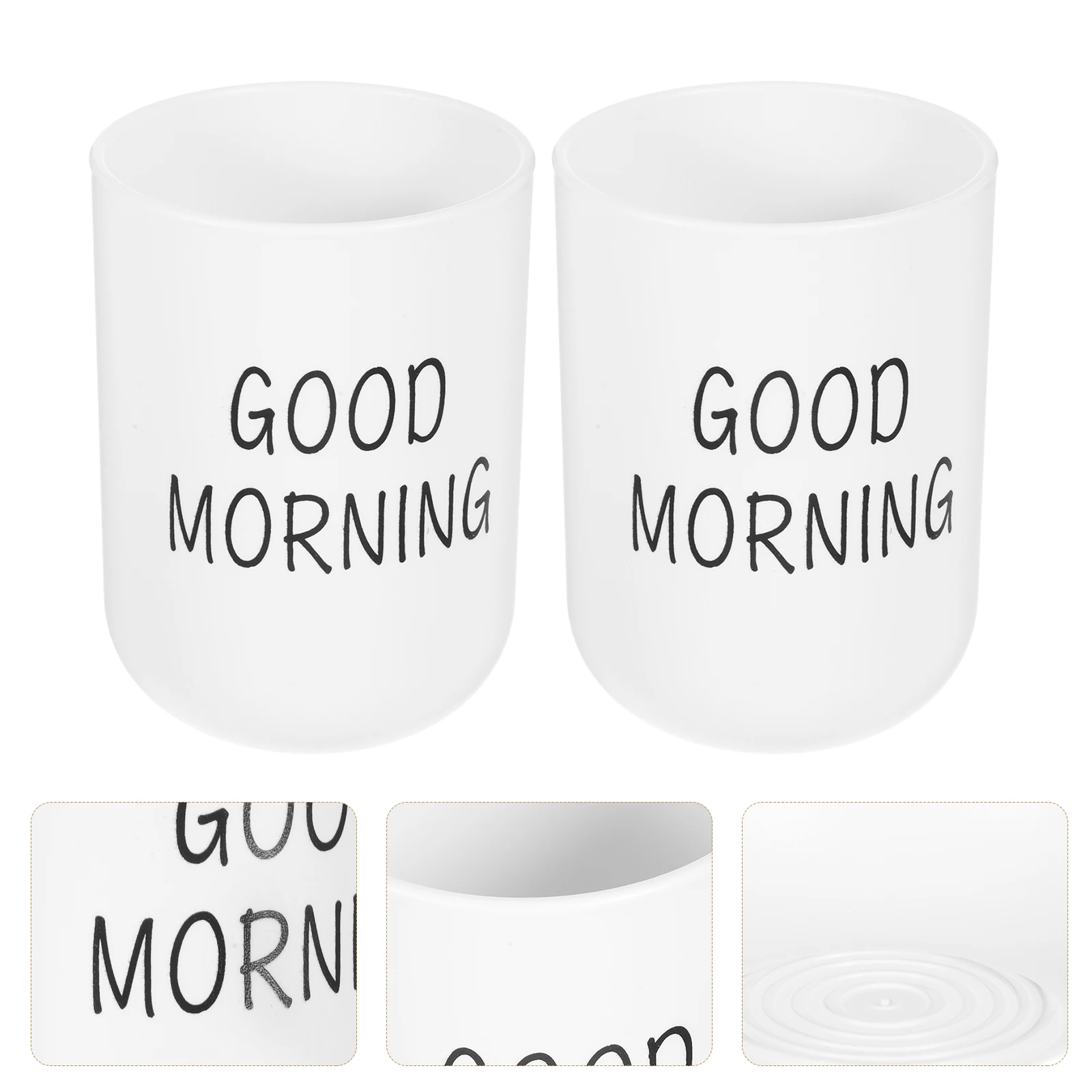 2pcs Reusable Bathroom Toothbrush Plastic Mugs For Toothbrush Storage Household Brushing Smooth Design Modern Travel Tumbler
2pcs Reusable Bathroom Toothbrush Plastic Mugs For Toothbrush Storage Household Brushing Smooth Design Modern Travel Tumbler