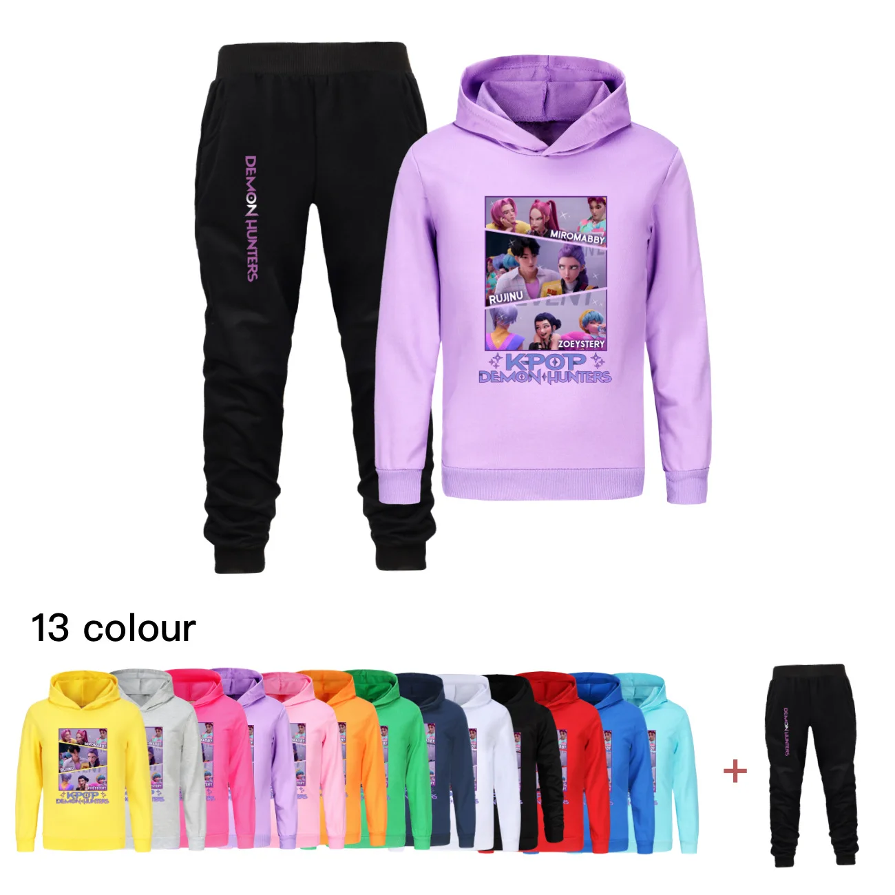 KPop Demon Hunters SAJABOYS Kids Toddler Outfit Boutique Clothing Baby Boys Girls Cartoon Long Sleeve Hoodie And Pants Set
KPop Demon Hunters SAJABOYS Kids Toddler Outfit Boutique Clothing Baby Boys Girls Cartoon Long Sleeve Hoodie And Pants Set