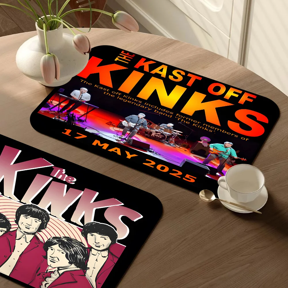 K-Kinks T-The Band Absorbent Drain Mat Countertop Dry Mats Printed Coffee Machine Draining Pad Kitchen Table Tableware Placemats
K-Kinks T-The Band Absorbent Drain Mat Countertop Dry Mats Printed Coffee Machine Draining Pad Kitchen Table Tableware Placemats