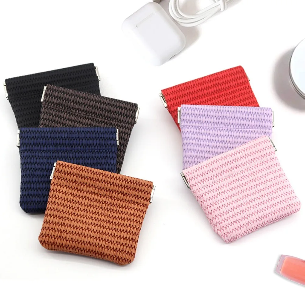 Pu Leather Leaf Spring Coin Purse Makeup Bag Earphone Bag Mini Cosmetic Bag Self-closing Automatic Closed Lipstick Storage Bag
Pu Leather Leaf Spring Coin Purse Makeup Bag Earphone Bag Mini Cosmetic Bag Self-closing Automatic Closed Lipstick Storage Bag